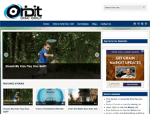 Tablet Screenshot of orbitdiscgolf.com